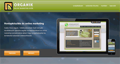 Desktop Screenshot of organik.hu