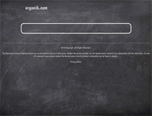 Tablet Screenshot of organik.com
